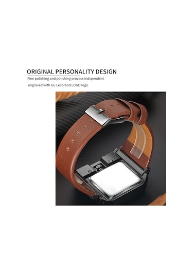 Sones Skmeı 9286 Açık Hava Sporları Çok Fonksiyonlu Erkek Su Geçirmez Kuvars Saat Kahve