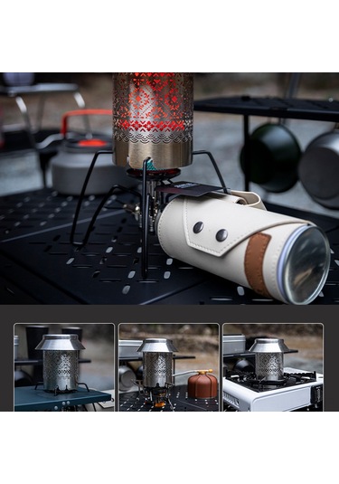 Reedark Taşra Isıtıcı Kamp Çadırı Soba, Çelik Kasa 360 Hızlı Isı, Su Kaynatma, Taşınabilir Depolama Çantası Gümüş