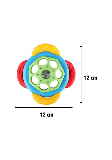 Let's Be Child 30800 Ufo Diş Kaşıyıcı ve Çıngırak 0+ Ay Çok Renkli