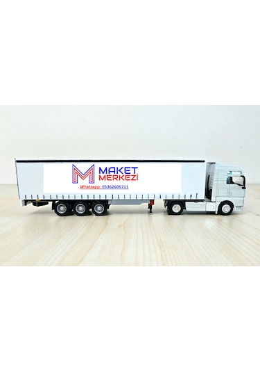 1/64 Ölçek Kırmızı Scanıa R730 Tır Maketi 25 Cm Boy