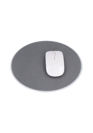 Kaymaz Tasarım, Hassas Kontrol, Daha Yumuşak Kenarlar, Kolay Temizlenebilir Yuvarlak Mouse Pad, Ev, Ofis, Oyun Ve Gümüş