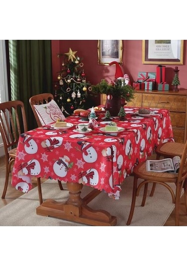 Ankatek Yeni Xıxun Ve Su Örtüsü Onbir Noel Masa Kaymaz Kare Geçirmez, Dikdörtgen Dayanıklı Aşınmaya Ec Açık Kırmızı Açık Kırmızı