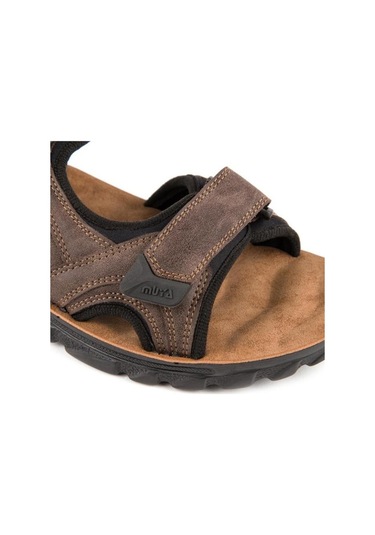 Muya Taurus 31322-004 Anatomik Taban Cırtlı Erkek Sandalet Kahve 40-45 001