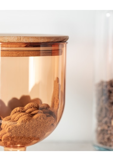 Madame Coco Marion Ahşap Kapaklı 900 ML Saklama Kabı