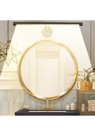 Tenfowee Usb Aydınlatmalı Dokunmatik Led Ayna Lambası - 3 Renk Sıcaklığı, Ayarlanabilir Açı, 25cm