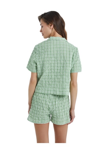 Kadın Pijama Üstü 60410 - Yeşil Yeşil