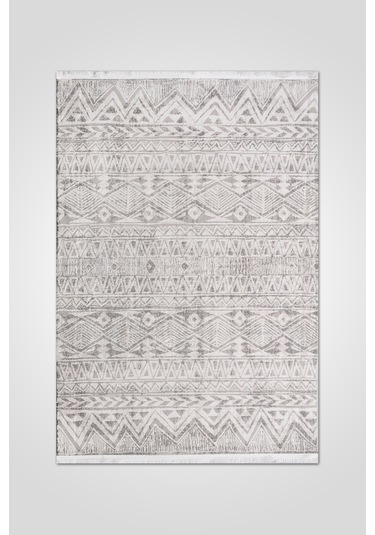 Volora Halı Koleksiyonu Yumuşak Dokulu, Modern İnce Form, Tozumaz Ve Kolay Temizlenebilir Krem - Gri