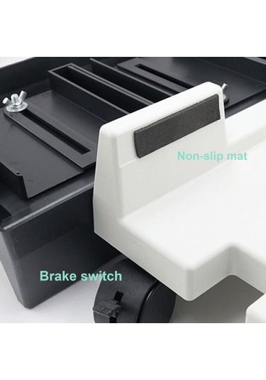 Sones Zj008 Frenli Hareketli Tepsili Bilgisayar Ana Bilgisayar Braketi Gri Beyaz