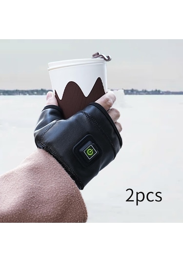 Suntek Elektrikli Isıtmalı Eldiven El Isıtıcısı L Siyah