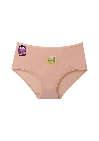 Özel Üretim Rahat Kalıp Uzun Ömürlü Dayanıklı Ütü Gerektirmez 3'lü Bambu Yüksel Bel Külot Çok Renkli