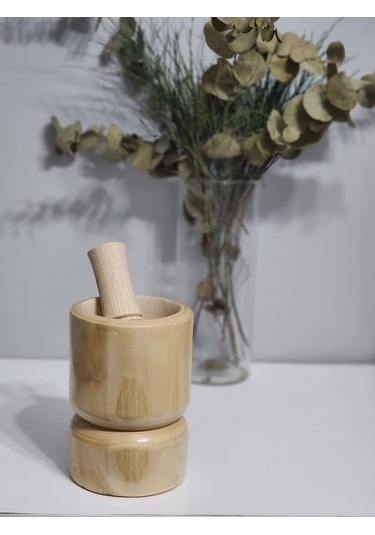 Hbs Art Design Çift Taraflı Kullanılabilen Havan Açık Renk