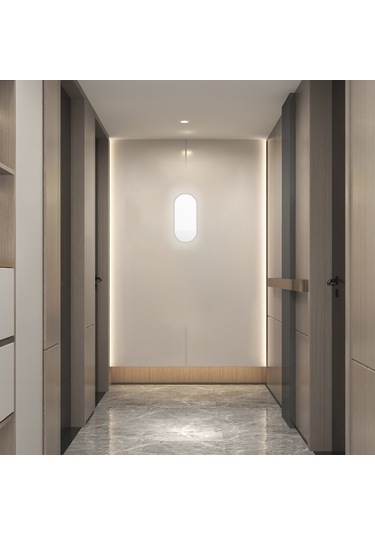 Jeemson 8w 6500k Led Duvar Lambası, Radar Tespitli, Su Geçirmez, Ev Koridor/merdiven Işığı, 5m Algılama Mesafesi Diğer