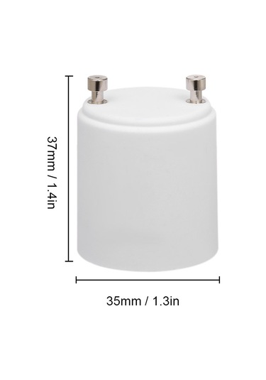 Hombey 4 Adet Beyaz Pbt Yangın Engelleme Gu24'den E26/e27'ye Ampul Bağlayıcı Dönüştürücü