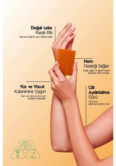 Kojik Asitli Yüz Sabunu Cilt Tonu Eşitleyici Leke Karşıtı Ve Parlatıcı Sabun 100 Gr