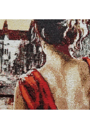 K47-Dokuma Goblen Kırlent Kılıfı