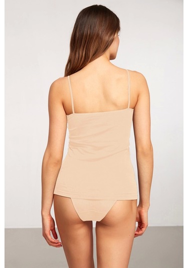 Kom Basic Top İp Askı Kadın Atlet Ten