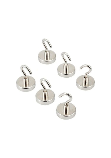 25mm Mıknatıs Güçlü Neodyum Askı Kanca Mıknatıs Tekli Paket N35