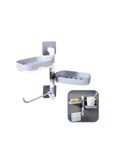 Çoklu Sabun Tutucu Fonksiyonel Banyo Sabunluk Çok Renkli