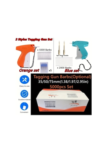 Willowhaven Tilwerich 2si1 Etiket Tabancası Seti 35mm 5000ad Barb Glue İğneli Ofis Ev Okul El İşi