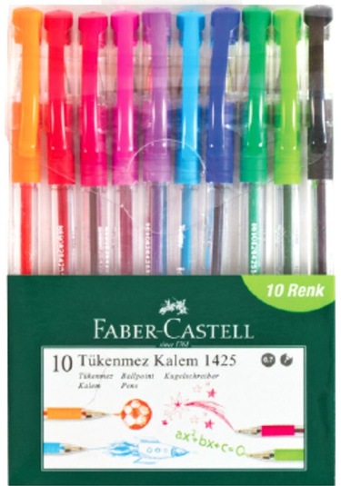 Faber-Castell 1425 Tükenmez Kalem Ailesi 10'lu Karışık 5215142557