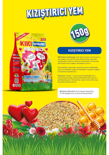 Kiki Excellent Kuş Kızıştırıcı 150 G