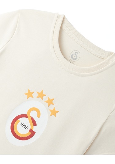 Gsstore Galatasaray Çocuk T-shirt C241111 Ekru
