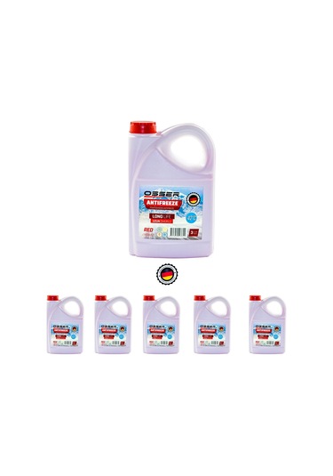 Osser -42 Derece Kırmızı Antifriz 6'lı Paket Üretim Yılı 2024