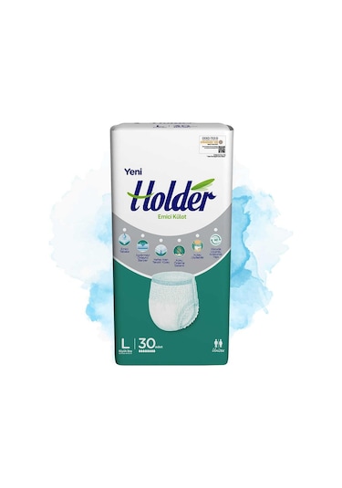 Holder Emici Külot Yetişkin Hasta Bezi Büyük Boy L 2 x 30'lu