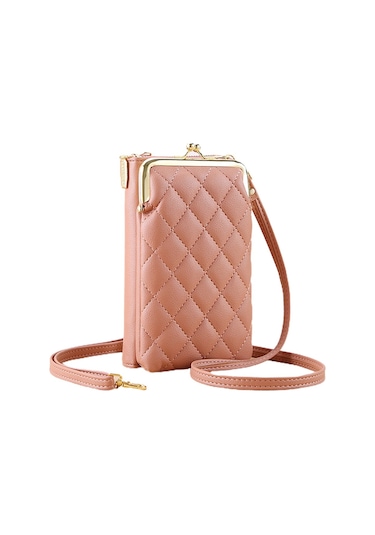 Qisem Pu Yeni Elmas Cep Telefonu Çantası, Moda Omuz Cüzdanı Diğer