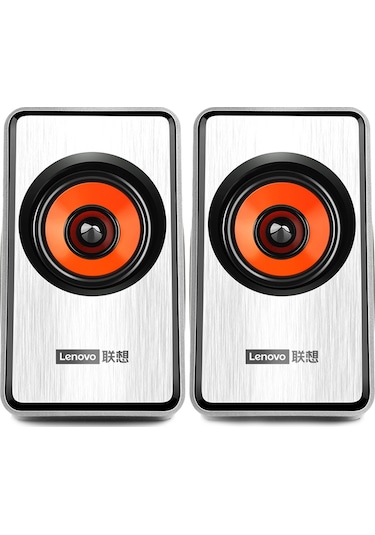 Geeksen Lenovo M550 Kablolu Hoparlör - 2.0 Ses Sistemi, 4d Stereo Ses, Usb+3.5mm Bağlantı, Çift Hoparlör, 52mm Sürücü, Multi-cihaz Uyumluluğu Siyah
