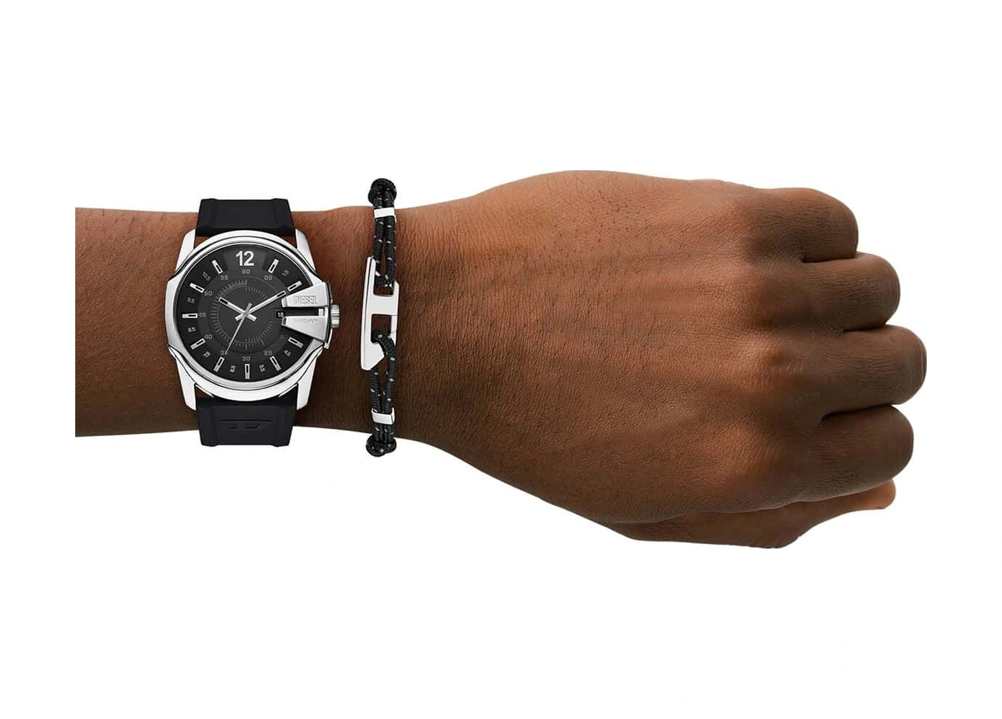 Diesel Dz4700set Erkek Kol Saati Ve Bileklik Seti Metalik Gri