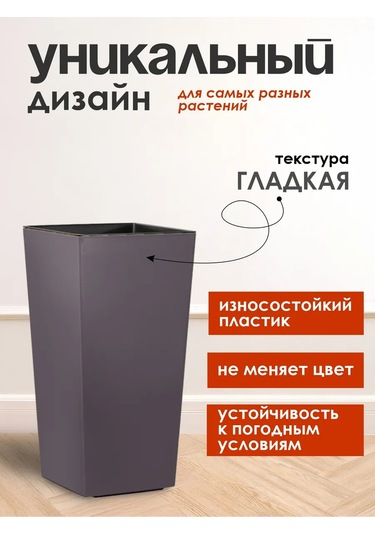 Konono Çiçekler Ve Ev Bitkileri İçin Saksı 9,5 L Takviye İç 412312141