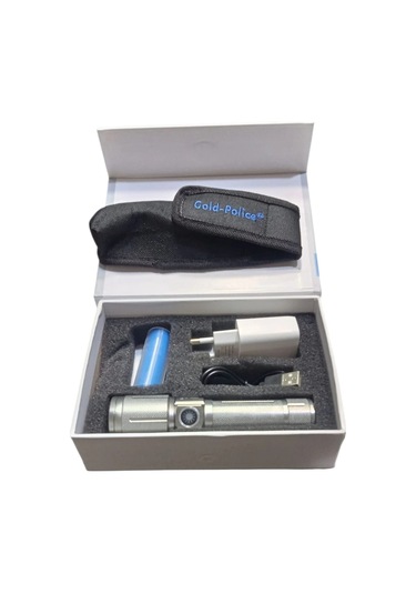Gold Police Gp-215 Pro Şarjlı El Feneri Pm10 Led Mıklatıslı Çok Renkli