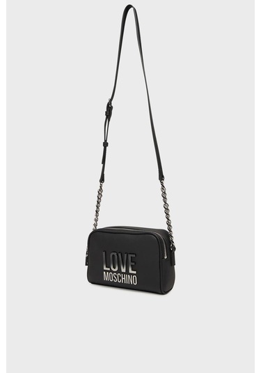 Love Moschino Logolu Ayarlanabilir Kadın Çapraz Çanta Jc4255pp0mkd000b Nero