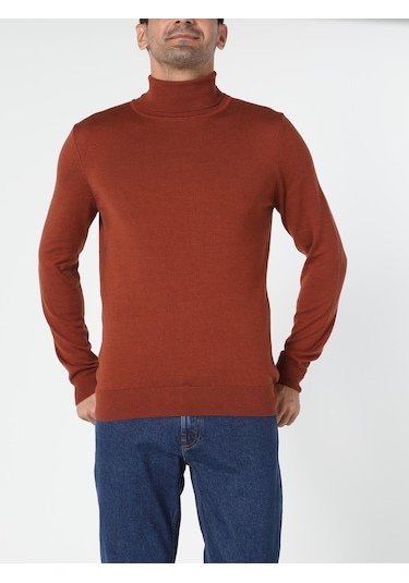 Colin's Slim Fit Turuncu Erkek Kazak cl1023624_Q1.V2_COR Kahverengi Colin's Slim Fit Turuncu Erkek Kazak cl1023624_Q1.V2_COR Kahverengi