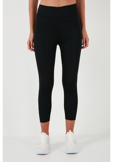 Lela Yüksek Bel Toparlayıcı Slim Fit Esnek Bayan Tayt 5865659 Siyah