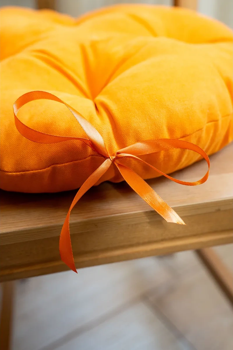 Slavıca Sandalye Mindarlığı Yuvarlak 40x40 Cm 2'li Set 226093511 Turuncu