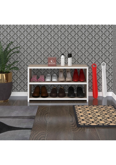 Kenzlife Ayakkabılık Goya Crd 040 70 30 Arkalıksız Ayakkabı Ofis Dolabı