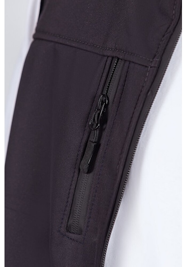 Vatan Tekstil Softshell Dik Yaka Erkek Yelek Füme