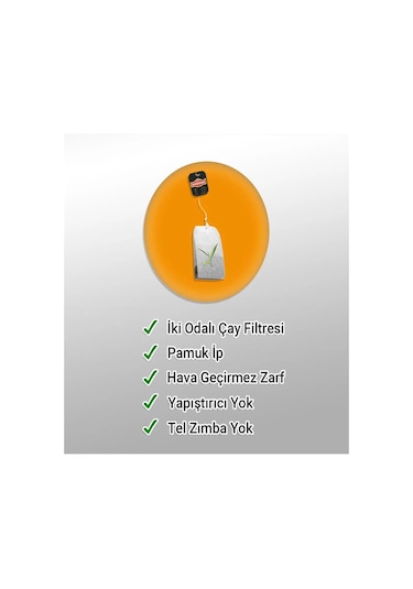 Kiraz Saplı Form Çayı Bardak Poşet 20 Li