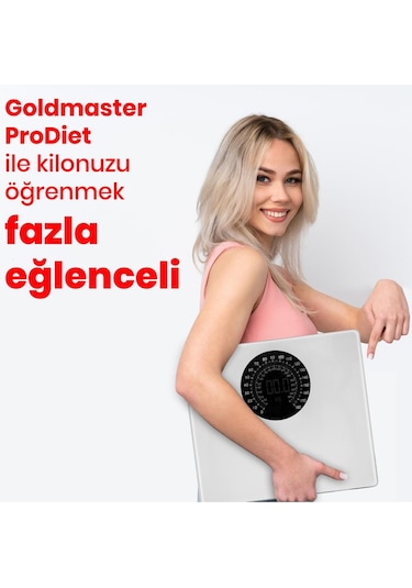 Goldmaster Prodiet Geniş Ekranlı Dijital Ses Özellikli Tartı Baskül