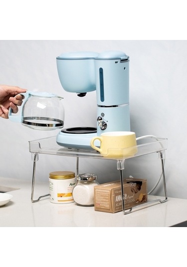 Dancemonkey Mutfak Masaüstü Gardırop Katlanır Dolap Depolama Rafı Pratik Çok Renkli