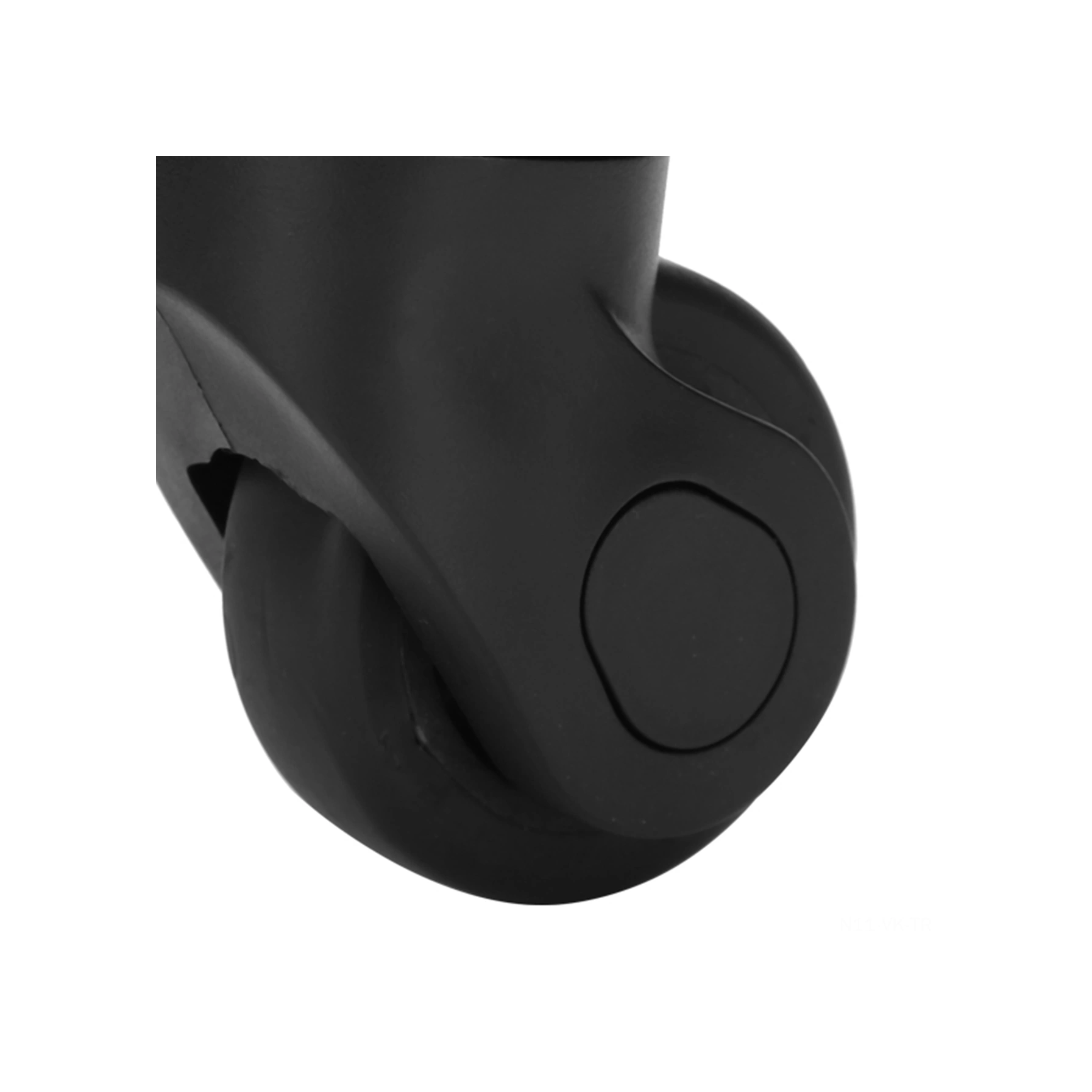 Vkemall Sessiz Tek Sıra Tekerlek, Çanta Tamiri Aksesuarı, Pp+pet Malzeme, Dayanıklı Ve Basınçlı, Siyah 2 Adet, 8 Çivi İle