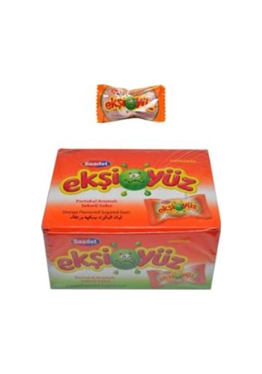 Ekşiyüz Sakız 100 Adet Portakal Aromalı