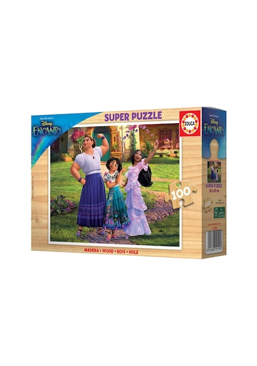 Educa 100 Parça Encanto Ahşap Çocuk Puzzle - 6-8 Yaş - Kız Çocuk 1 Adet