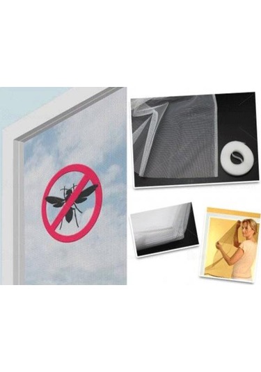 Ofisiniz Eviniz Için Pencere Cam Sinekliğini Pratik Sineklik Seti