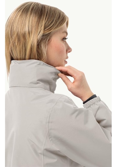 Jack Wolfskin 1111202 5609 Stormy Point 2l Jkt W Dove Kadın Outdoor Ceket 001