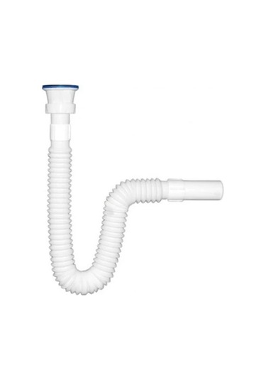 Güçlü Lüx Krom Lavabo Sifon 32 Çıkış 3 Adet Beyaz