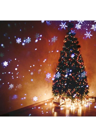 Kar Tanesi Led Noel Projektör Işıkları Dönen Peyzaj Lambası Dekorasyon Spot Noel Tatili Düğün Parti Süslemeleri İçin Au Plug Diğer