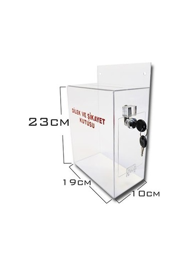 Pleksi Dilek Istek Şikayet Kutusu Büyük Boy